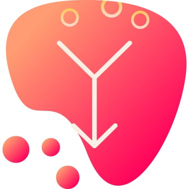 Kalp ikonunun vektör çizimi