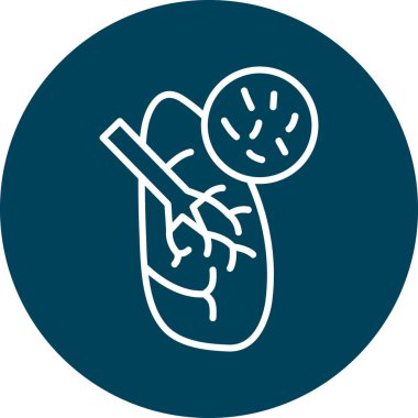 Gıda simgesinin vektör illüstrasyonu