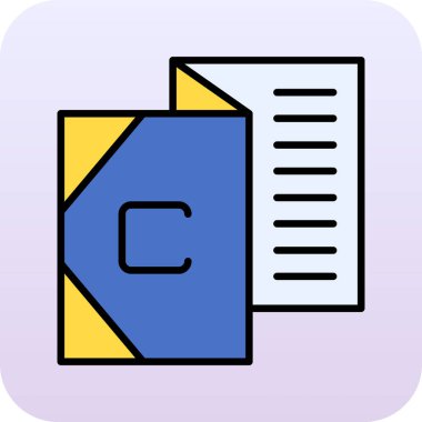 belge simgesi, vektör çizimi