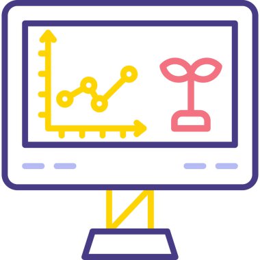 İş. Web simgesi basit illüstrasyon