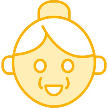 Bebek yüzlü. Basit illüstrasyon