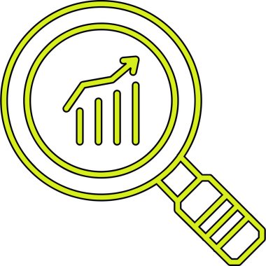 Analiz. Web simgesi basit illüstrasyon