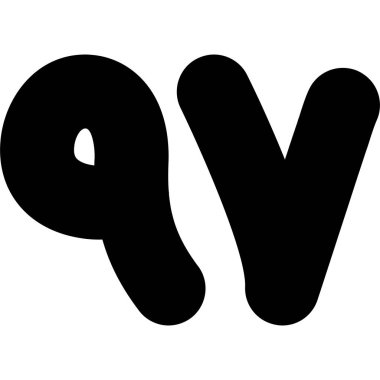 V harfi için yazı tipi tasarımı