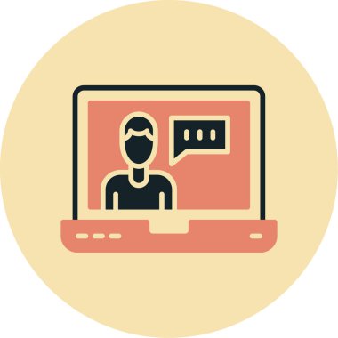 Modern dizüstü bilgisayarın vektör illüstrasyonu