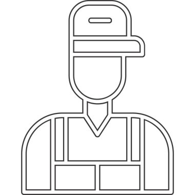 Şapka simgesi olan adam, taslak biçimi