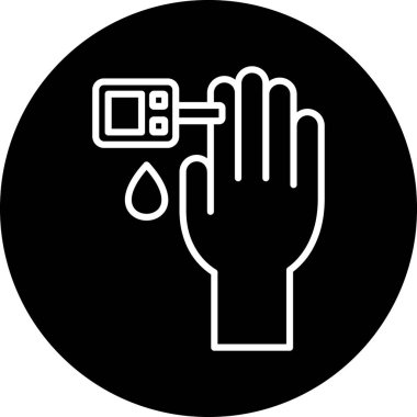 Bir benzin istasyonunun vektör illüstrasyonu