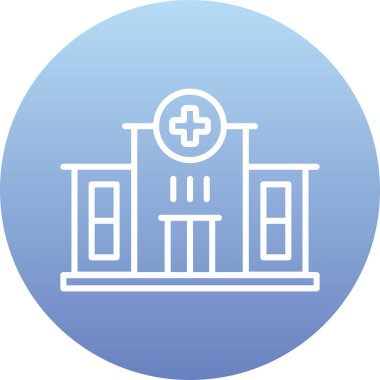 Kilise binası ikonu. Web için kilise vektör simgeleri oluşturma taslağı.