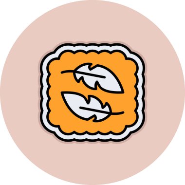 Bir balık simgesinin vektör çizimi