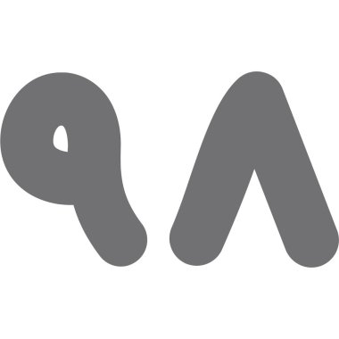 Bir dizayn için a harfinin vektör illüstrasyonu