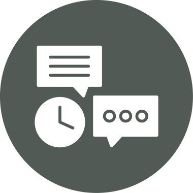 Sohbet simgesi vektör illüstrasyonu