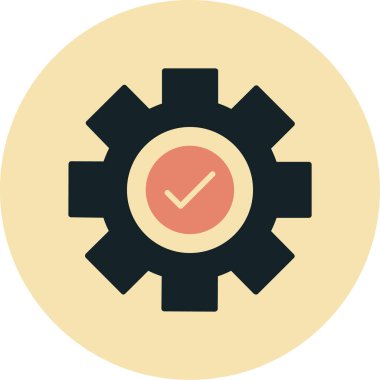 dişli simgesi vektör illüstrasyonu