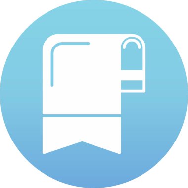 Mavi saplı bir simgenin vektör illüstrasyonu