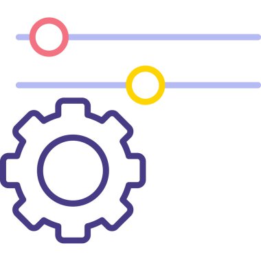 Dişli web simgesi, vektör çizim