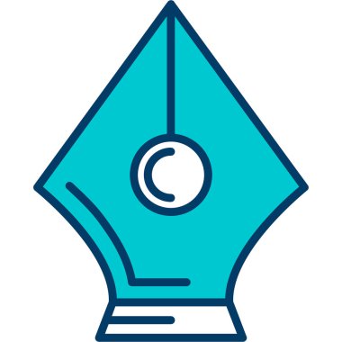 Bir pusula simgesinin vektör illüstrasyonu