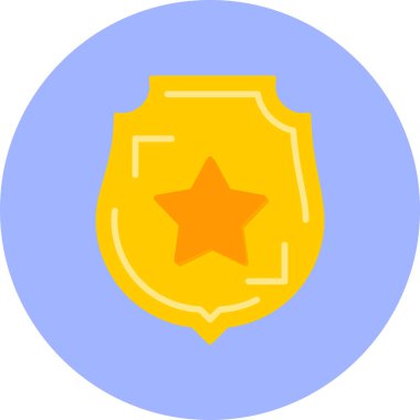 Rozet. Web simgesi basit illüstrasyon