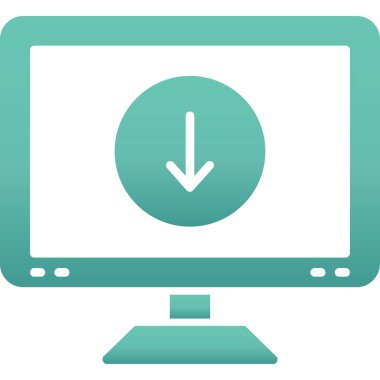 vektör lcd simgesi illüstrasyonu