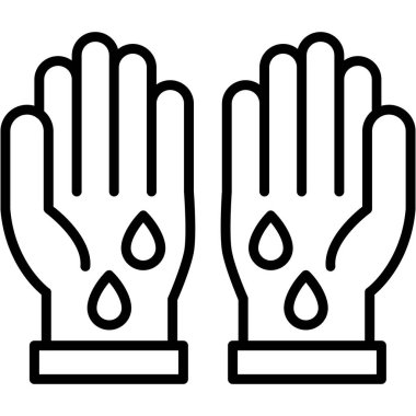 Su damlası. Web simgesi basit illüstrasyon