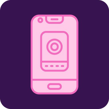 akıllı telefon simgesi vektör illüstrasyonu