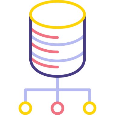 Bilim ve teknoloji çizgisi simgesi.