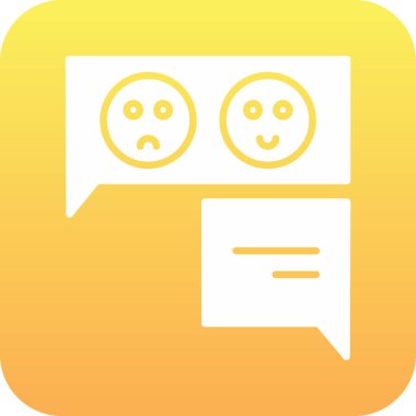 Sohbet simgesi vektör illüstrasyonu