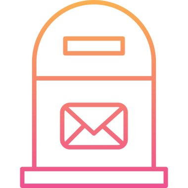 E-posta. Web simgesi vektör illüstrasyonu