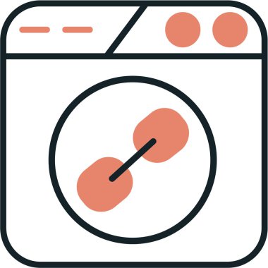 Çamaşır. Web simgesi basit illüstrasyon
