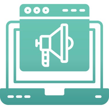 dizüstü bilgisayar simgesi, vektör illüstrasyonu