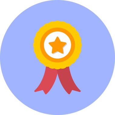 Madalya. Web simgesi basit illüstrasyon