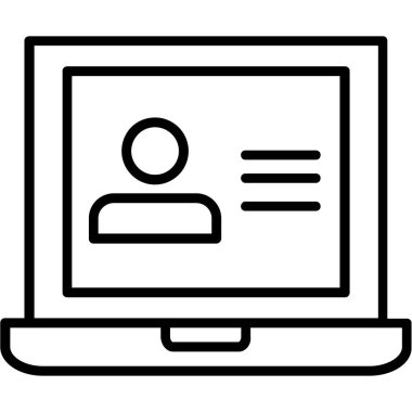 Bilgisayar. Web simgesi basit illüstrasyon