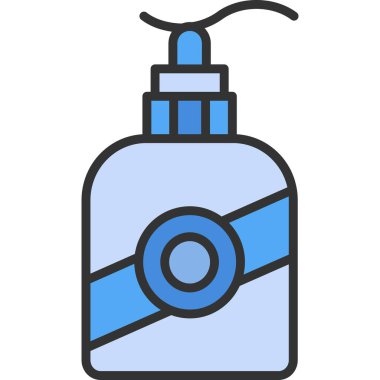 Parfüm şişesi. Basit illüstrasyon