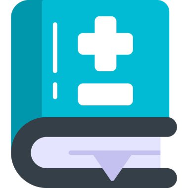 Kitap. Web simgesi basit illüstrasyon