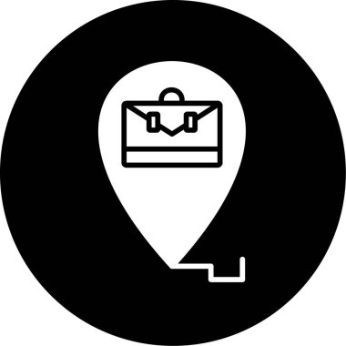 Harita işaretleyici simgesi kabartma biçiminde