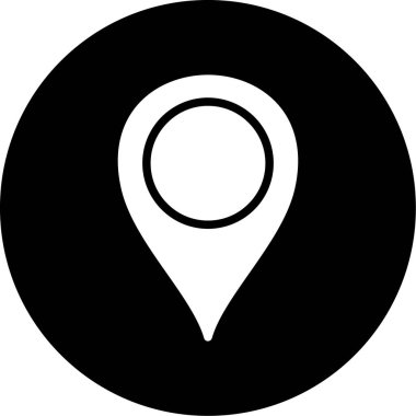 konum. Web simgesi basit illüstrasyon