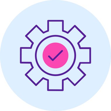 Teçhizat Web simgesi basit illüstrasyon