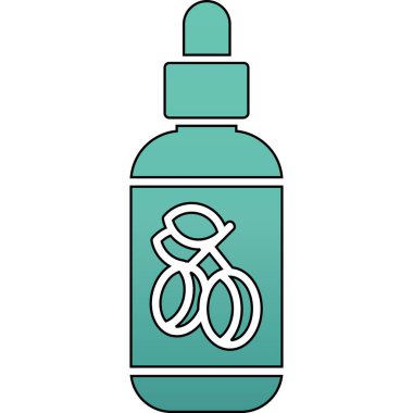 Bir şişe sıvı sabun ikonu. Beyaz arkaplanda izole edilmiş sabun vektör simgesi rengi ana hatları