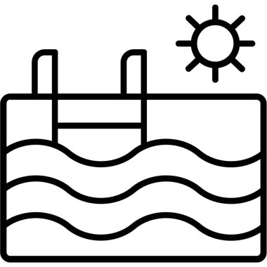 Klima simgesi, vektör illüstrasyonu