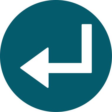 Sağa çevir düz vektör simgesi