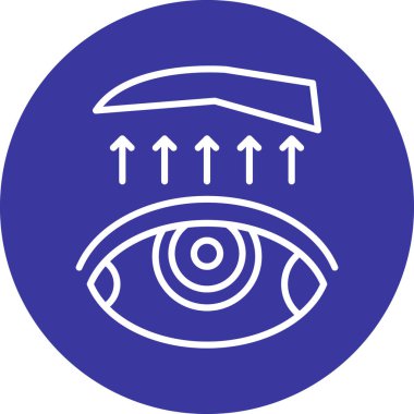 Göz. Web simgesi basit illüstrasyon