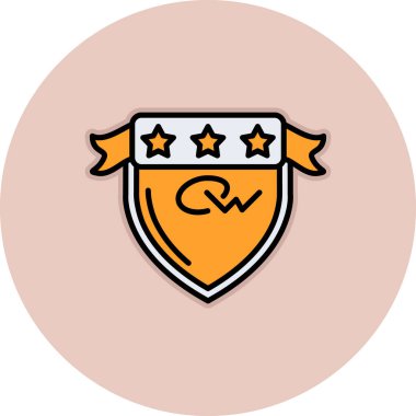 Rozet vektör çizgisi tasarımı