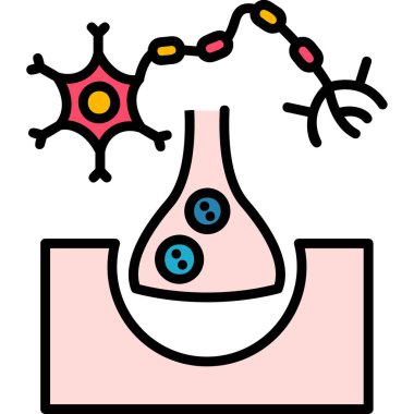 Beyin. Web simgesi basit illüstrasyon