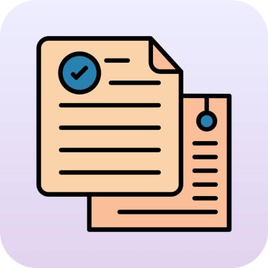 Kağıt simgesi olan pano, vektör illüstrasyon tasarımı