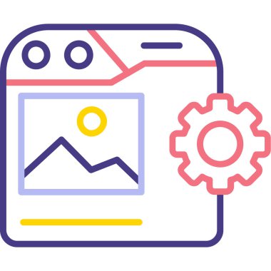 Uygulama modern simgesinin vektör illüstrasyonu