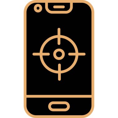 akıllı telefon simgesi vektör illüstrasyonu