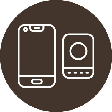 Modern akıllı telefon simgesinin vektör çizimi