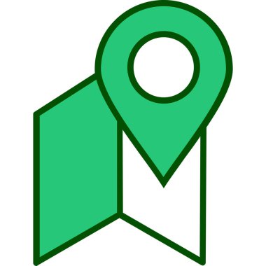 konum pin simgesi, vektör illüstrasyonu