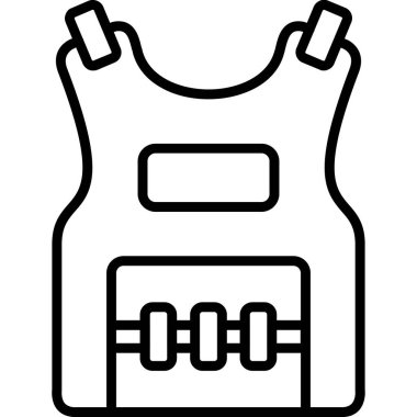 çanta kıyafet simgesi, basit biçim