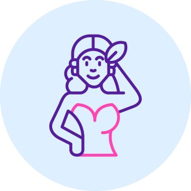 Kurdeleli ve şapkalı kız.