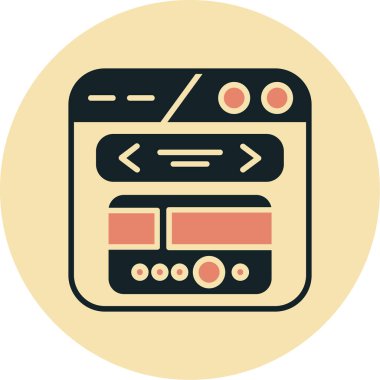 seo modern simgesinin vektör illüstrasyonu