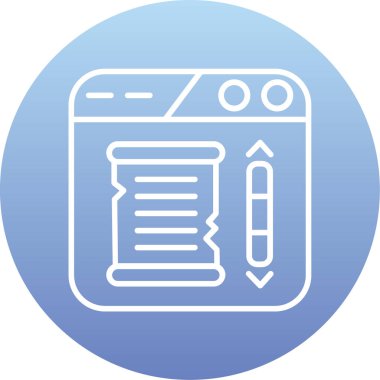 Web simgesi, vektör illüstrasyonu