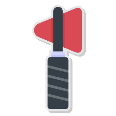 Tornavida düz simgesi, vektör illüstrasyonu